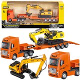 Truck with Trailer Tow Metal Excavator Huina Orange 1:50 Cijene