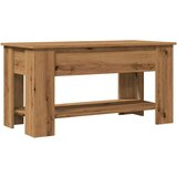 vidaXL Klubska mizica artisan hrast 101x49x52 cm inženirski les | Shoptok.si