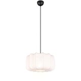 Trio Leuchten Japandi hanglamp zwart met wit 40cm - Madleine Cene