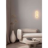 Nova Luce Krem/mjedena LED zidna lampa u kamenom dekoru Aider – | shoptok.hr