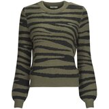 JDY Puloverji LORRAINE ANIMAL L/S PULLOVER KNT Kaki | Shoptok.si
