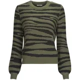 Puloverji LORRAINE ANIMAL L/S PULLOVER KNT Kaki