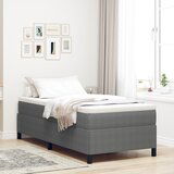 vidaXL Krevetni okvir Svjetlosivi Tkanina, Metal 90 x 190 cm Izdržljiv | shoptok.hr