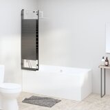  Sklopiva pregrada za tuš 3 panela 130 x 130 cm ESG crna | shoptok.hr