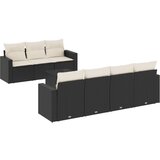  The Living Store Vrtna sedežna garnitura 8-delna z blazinami črn poli ratan - Vrtna Sedežna Garniture, (21462321) | Shoptok.si