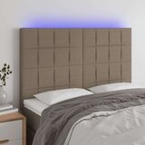  Posteljno vzglavje taupe 144x5x118/128 cm blago, (20932149) Cene