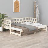 The Living Store Izvlečna dnevna postelja trdna borovina 2x(90x200) cm - Dnevna Postelja, (21508976) | Shoptok.si