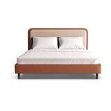 Micadoni Ciglasti tapecirani bračni krevet s podnicom 140x200 cm Aveline – | shoptok.hr