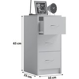 MID.YOU NOČNA OMARICA, bela | Shoptok.si