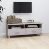 TV ormarić HAMAR bijeli 106 x 40 x 40 cm od masivne borovine | shoptok.hr