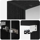  Kupaonski ormar s ogledalom Crni hrast 50 x 14,5 x 70 cm | shoptok.hr