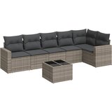 vidaXL 7-dijelni set vrtnih sofa sivi od poliratana | shoptok.hr