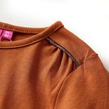  Dječja majica s dugim rukavima boja konjaka 92 | shoptok.hr