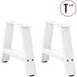  Noge za klub stolić A-oblika 2 kom Bijele 50 x (30-31) cm Čelik | shoptok.hr