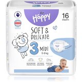 Bella Baby Happy Soft&Delicate Size 3 MIdi plenice za enkratno uporabo 5-9 kg 16 kos | Shoptok.si