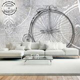  Tapeta - Vintage bicycles - black and white 100x70 | shoptok.hr