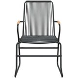 vidaXL 9-dijelni vrtni blagovaonski set od PVC ratana crni | shoptok.hr
