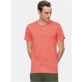 Ragwear Red striped T-shirt Steef for men - Men's cene