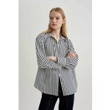 Defacto Oversize Fit Shirt Collar Poplin Long Sleeve Shirt Cene