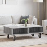  Stolić sa kotačima Siva Sonoma 90 x 50 x 30 cm | Eponuda.com