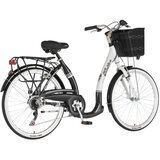 Visitor bicikl city vintage 26" alu 18" v-brake 6 brzina 155-178cm (s/m) belo crni 1262102 | Eponuda.com