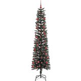 vidaXL Umjetno božićno drvce s stalakom Zelena 58 x 58 x 210 cm | shoptok.hr