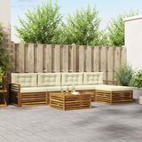  Set vanjskih sofa 6 kom. Prirodna i krem | shoptok.hr