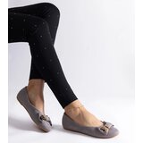 Gemre Gray ballet flats adorned with a bow and brooch Esdras | ePonuda.com