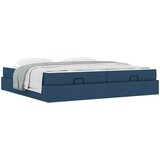  Okvir kreveta s madracem s madracem 2 pcs Plava tkanina | shoptok.hr