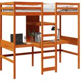  Okvir kreveta na kat sa stolom i policama 90 x 200 cm borovina | shoptok.hr