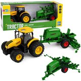  Agricultural Tractor with Seeder and Cultivator Lights Sounds Yellow 1:24 | Shoptok.si
