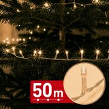 Family Christmas LED niz božičnih lučk 50 m toplo bela svetloba 1000 LED 100-240V 9W - prozoren kabel u