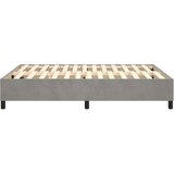  Za krevet s oprugama svjetlosivi 140 x 190 cm baršunasti | shoptok.hr