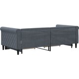  Dnevni krevet s pomoćnim ležajem i ladicama bez madraca tamno siva 90x190 cm | shoptok.hr