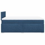  Krevet s oprugama i madracem plavi 120 x 200 cm od tkanine | shoptok.hr