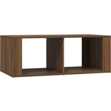 Maison Chic Klubska mizica - kavna mizica - Nizka mizica rjav hrast 100x50x36 cm inženirski les, (21753572) Cene