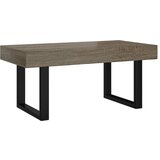 Furnova Klubska mizica siva in črna 90x45x40 cm MDF in železo, (21915381) | Shoptok.si