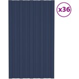 vidaXL Strešni paneli 36 kosov pocinkano jeklo antracitni 80x45 cm Cene