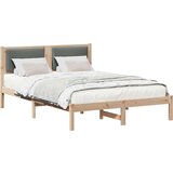  Konstrukcija postelje z vzglavjem Temno siva 150 x 200 cm, (5000101398) | Shoptok.si