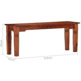 vidaXL Klop 110 cm trden akacijev les | Shoptok.si