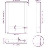  Noge za jedilno mizo iz naravnega jekla 2 kosa 50 x (72-73) cm jeklo, (5000044476) | Shoptok.si