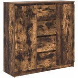 vidaXL Komoda s predali dimljeni hrast 100,5x35x98,5 cm inženirski les, (21830442) | Shoptok.si