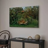  Slika - Henri Rousseau – Le Lion ayant faim se jette sur l\'Antilope 60x40 Akustična | shoptok.hr