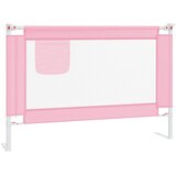  Sigurnosna ograda za dječji krevet ružičasta 100x25 cm tkanina | Eponuda.com