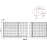  Gabion s žicom debljine 5 mm i mrežom 5x5 cm 700x20x100 cm - 20 cm 100 cm 700 cm | shoptok.hr
