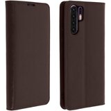 AVIZAR Folio torbica denarnica s stojalom za video iz pravega usnja - temno rjava str. Huawei P30 Pro, (20600177) | Shoptok.si