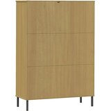  Regal za knjige metalne noge smeđi 90x35x128,5 cm drveni OSLO | Eponuda.com