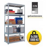 SmartStorage polica metal medijapan 180x90x45cm 5x200kg