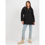 Fashion Hunters Black and beige reversible winter jacket with a hood | shoptok.hr