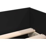 vidaXL Posteljni okvir s predali črn 90x190 cm | Shoptok.si